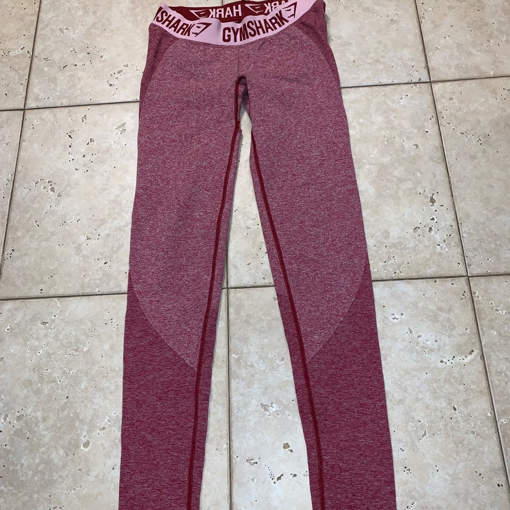 Maroon Gymshark Flex Leggings